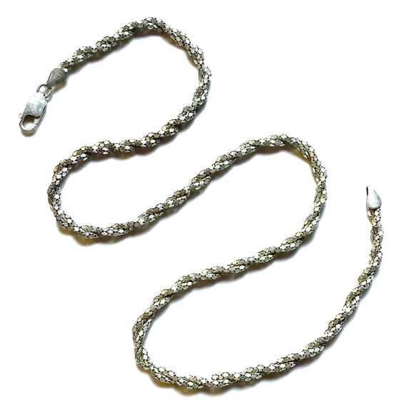 Sterling Silver Sparking Facets Rope Chain - Picture 3 of 5